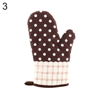 

1Pc Flower Grid Heat Insulation Oven Mitt Thickened Glove Kitchen Baking Tool