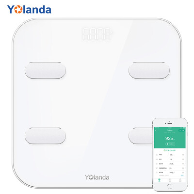 

Yolanda Smart Body Weight Scale Health Electronic Scale Weight Scale Fatty Liver Risk Monitoring Bluetooth APP Control CS10C