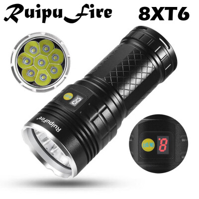 

Saidsome RuipuFire 8 x XM- T6 LED Power Digital Display Hunting Flashligt flashlight lamp