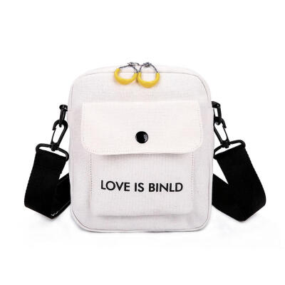 

Unisex Women Men Canvas Small Shoulder Handbags Printing Crossbody Bags