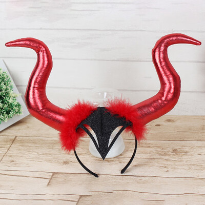 

Special Ox Horn Cosplay Headdresses Sheep Horns Handmade Gothic Headband Halloween Prop Hairband Durable Long Lasting