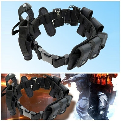 

Tactical Belt Security Durable Tactical Nylon Gear Duty Belt Black