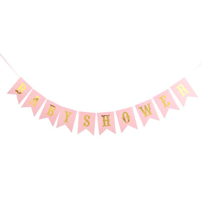 

1 Set Paper Bunting Banners Flags BABY SHOWER Party Decoration Supplies