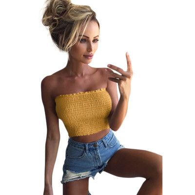 

Nomeni Women Strapless Elastic Boob Bandeau Tube Tops Bra Lingerie Breast Wrap
