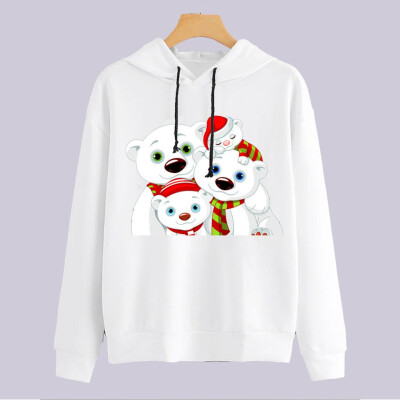 

Tailored Fashion Women Casual Loose Long Sleeve Christmas Print Sweatshirt Tops