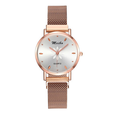 

Top Brand Women Watches Rose Gold Romantic Dial Ladies Fashion Quartz Wristwatch Magnetic Buckle Strap Clock Zegarki Damskie