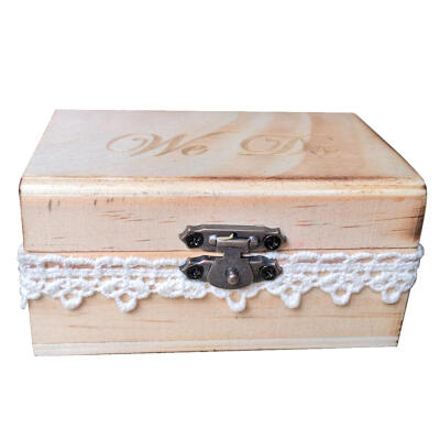 

Wooden Vintage Wedding Ring Box Personalized Valentines Ring Jewelry Case