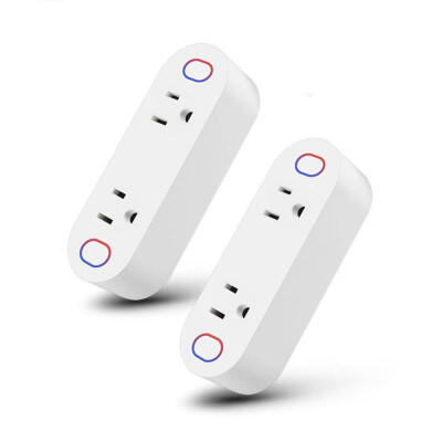 

Wifi Smart Socket 15A Dual Outlets Wifi Socket Smart Alexa Google Home IFTTT Wall Socket