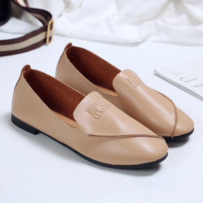 

Ins small leather shoes women retro Joker English wind flat bottom small leather shoes women cute soft sister ulzzang student tide