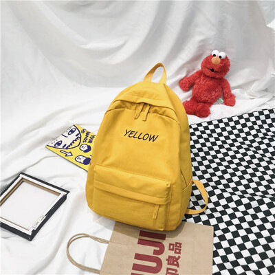 

Ins old girls bag womens Korean campus Korean campus primary high school college students backpack son bf double shoulder
