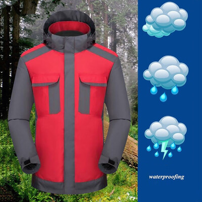 

Toponeto Men Winter Hooded Softshell Windproof Waterproof Soft Coat Shell Jacket