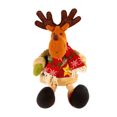 

Tailored Christmas Decorations Elk 43cm Animated Plush Toy Doll Stuffed Animal Xmas Gift
