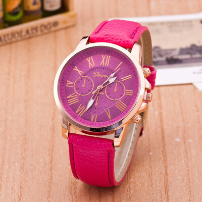 

2018 New Women Fashion Luxury Leisure Set Auger Leather Analog Stainless Steel Quartz Watch