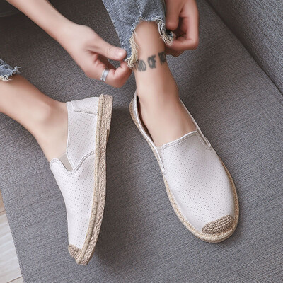 

Mens shoes in summer old Beijing cloth shoes fisherman shoes Korean version 100 canvas board shoes autumn tide shoes