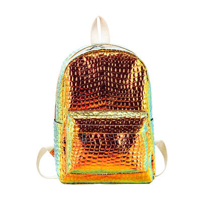 

Travel Bags Laser Backpacks Women Girls Holographic Leather Shoulder Bag