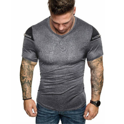 

Mens Gym Summer Slim Fit Casual Short Sleeve Muscle Tee Tops T-shirt Blouse