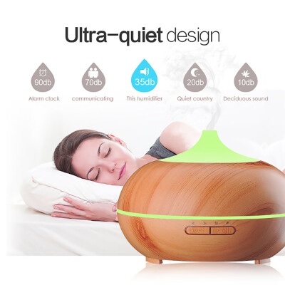 

300ml Warm LED Light Lamp Ultrasonic Timing Humidifier Aroma Diffuser