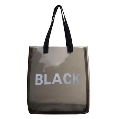 

Transparent Jelly PVC Shopping Totes Women Shoulder Beach Travel Handbags