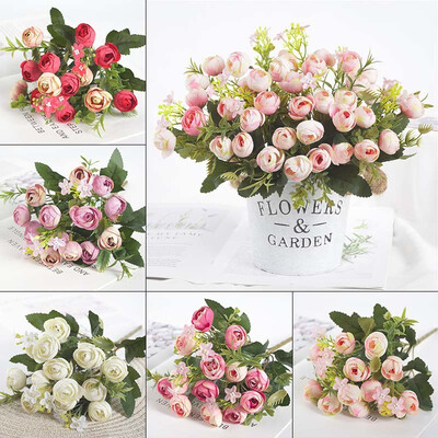 

Artificial Plant Holders Hanging Rose Flowers Home Garden Wall Decoration