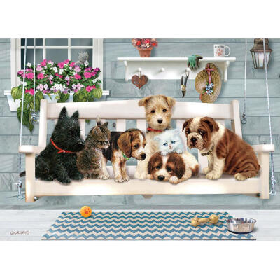 

5D DIY Full Drill Diamond Painting Dogs Cat Cross Stitch Embroidery Mosaic