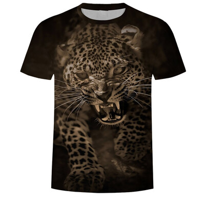

Toponeto Summer Mens Fashion Round Neck Personalit Print Short Sleeve Leisure Top Blouse