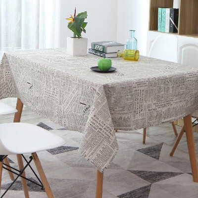 

Tablecloth Rectangle Table Cloth Cotton Linen Wrinkle Free Anti-Fading Tablecloths Washable Dust-Proof Table Cover for Dining Kit