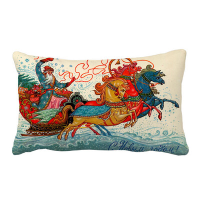 

〖Follure〗Christmas Pillow Sofa Waist Throw Cushion Cover Home Decor A