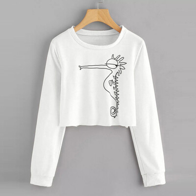 

Starmoon Womens Long Sleeve O Neck Printed Sweatshirt Pullover Tops Blouse