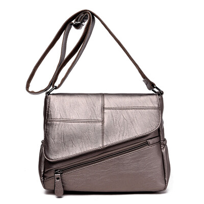 

New Female leather Messenger Bags Feminina Bolsa Leather Luxury Handbags Women Bags Designer 2018 Sac a Main Ladies Shoulder Bag