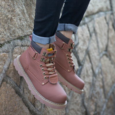 

Autumn&winter mens tooling boots Martin boots leather plus velvet warm snow high tide mens boots cotton boots cross-border special