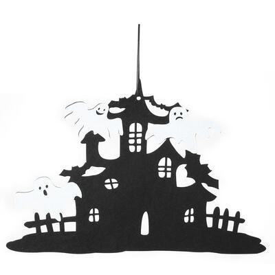 

Ghost House Door Hanging Ornament Non-woven Halloween Festival Decor Props