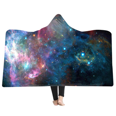 

Toponeto Cartoon 3D Plush Hooded Warm Blanket Dressing Blankets Hooded Blanket