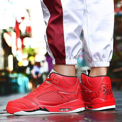 

Basketball shoes wild tide mens sports&leisure high shoes Korean version of the wild shoes