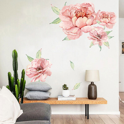 

Gobestart Peony Rose Flowers Wall Art Sticker Decals Kid Room Nursery Home Decor Gift