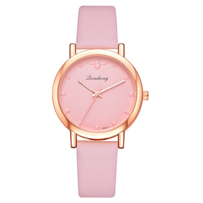 

Womens fashion alloy PU fashion watch wish new ladies trendy quartz watch