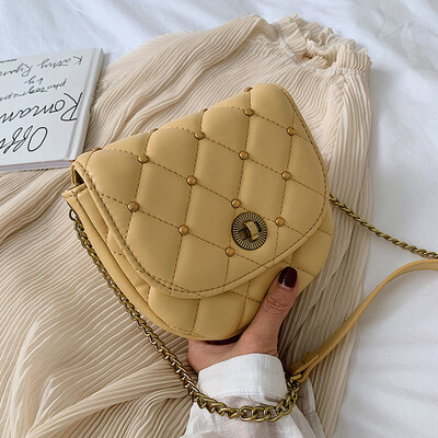 

Ins summer popular rhomboid chain bag advanced feeling oblique carry bag girl 2019 new fashion single shoulder girl bag tide