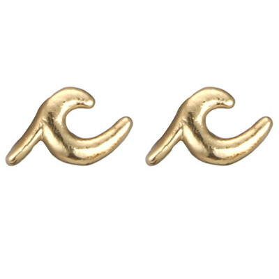 

New Mode Style Geometric Wild Simple Wave Earrings Wave Ear Stud Simple Elegant Earrings Punk Jewelry Fashion For Women Jewelry