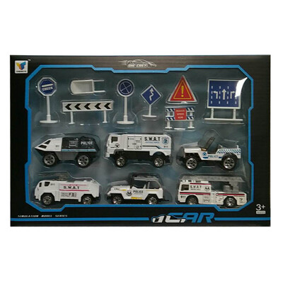 

Ktaxon Police Truck Toy Model Patrol Armoured Alloy Diecas Repli Car Collect