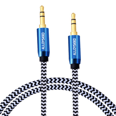 

ALLOYSEED 15M 35mm Nylon Braided Tangle-Free Male to Male Audio Cable