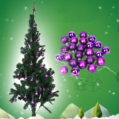 

24pcs Christmas Ornament Balls Christmas Tree Hanging Glitter Ornament Balls Baubles Party Wedding Festival Decorations