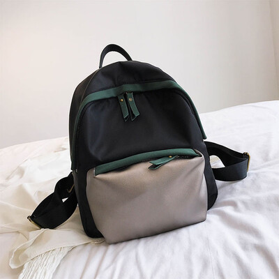 

Tailored Fashion Women Patchwork Leather Colorful Backpacks Zipper Package Shoulder Bags
