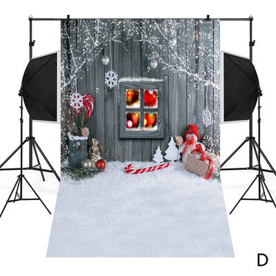 

〖Follure〗Christmas Backdrops Snowman Vinyl 3x5FT Lantern Background Photography Studio