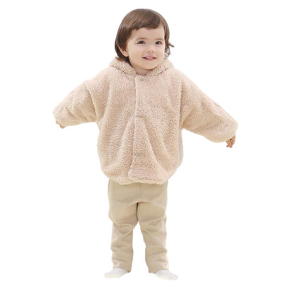 

0-24M Newborn Baby Boys Girls Warm Hooded Coat Winter Fur Cloak Long Sleeve Jacket Kids Clothes