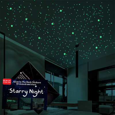 

〖Follure〗3D Stars Glow In The Dark Luminous Fluorescent Wall Stickers Kids Bedroom