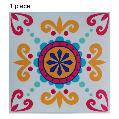 

1PC Self Adhesive Retro Tile Stickers Waterproof PVC Removable Wall Stickers Decals for Kitchen Bathroom Home Tidy Protection