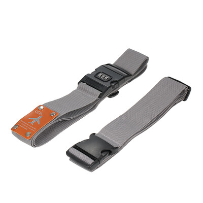 

Long Cross Luggage Strap Separable Suitcase Belts Travel Tags Accessories with 3 Dial Combo Lock Bag Bungee Strap Blue