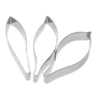 

3pcsset Stainless Steel Metal Fondant Cake Mold Flower Petal