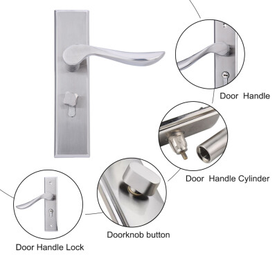 

Stainless Steel Lever Lock Set Latch Door Handle Set