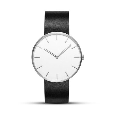 

Fashion Casual Quartz Wristwatch 3ATM Water Resistant Men Women Waist Watch Luminous Pointer Steel Leather Wristband Business Wa