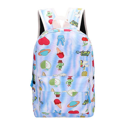 

Cute Women Men Food Print Canvas Backpacks Teen Travel Shoulder Schoolbags